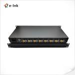 8Ch 3G SDI 1Ch 10G Ethernet Over Fiber Extender SMF LC Connector