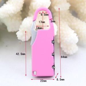 China Mini Luggage Combination Padlock for Promotion Gifts factory