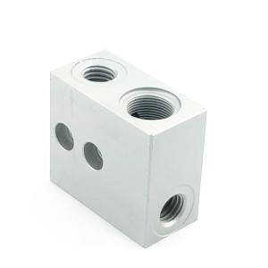 China RoHs Stainless Steel Customized CNC Milling Hydraulic Manifold Valve Blocks by Ningbo factory