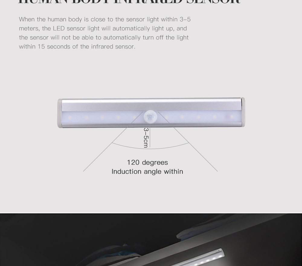 USB Battery Operated LED Night Light Alumimum + PC Cover Material