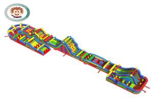 China Popular Inflatable 5k Obstacle Course Long Distance EN14960 Standard For Team Building factory