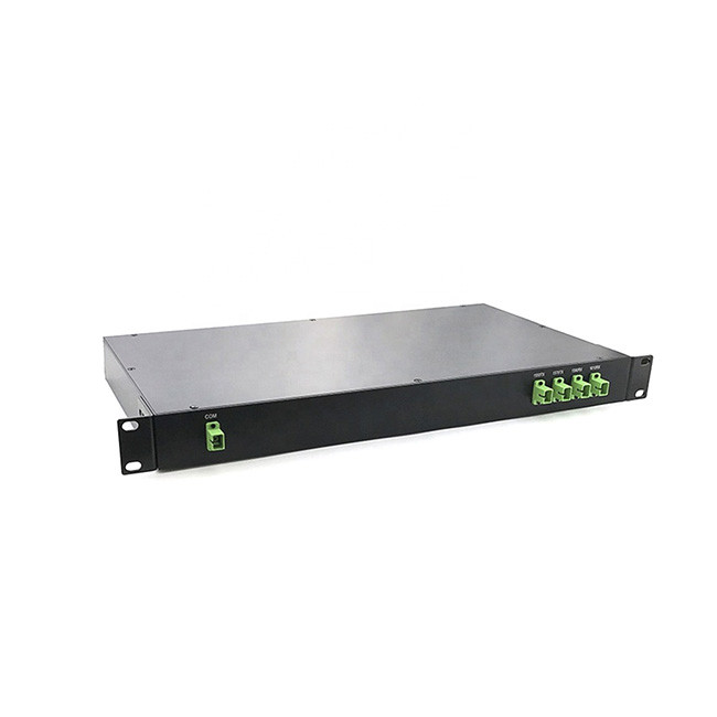 0.9mm 4 Channel Wdm Mux Demux 19 Inch Rack Mount Chasis 1550-1610nm