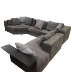 3.9x2.2m Exclusive Leather Sofas Low Arm 600mm Contemporary Living Room