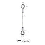 Hook Rigging Rope Lifting Slings 304 Stainless Steel Wire Rope With Loop YW86518