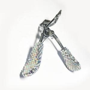 China Portable Carbon Steel Diamond Eyelash Curler Silver Color High Precision factory