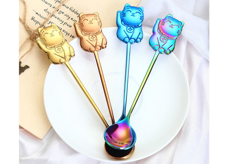 High End Creative Cute Cat Spoon / Gift Coffee Stirring Spoon Wear Resistance
