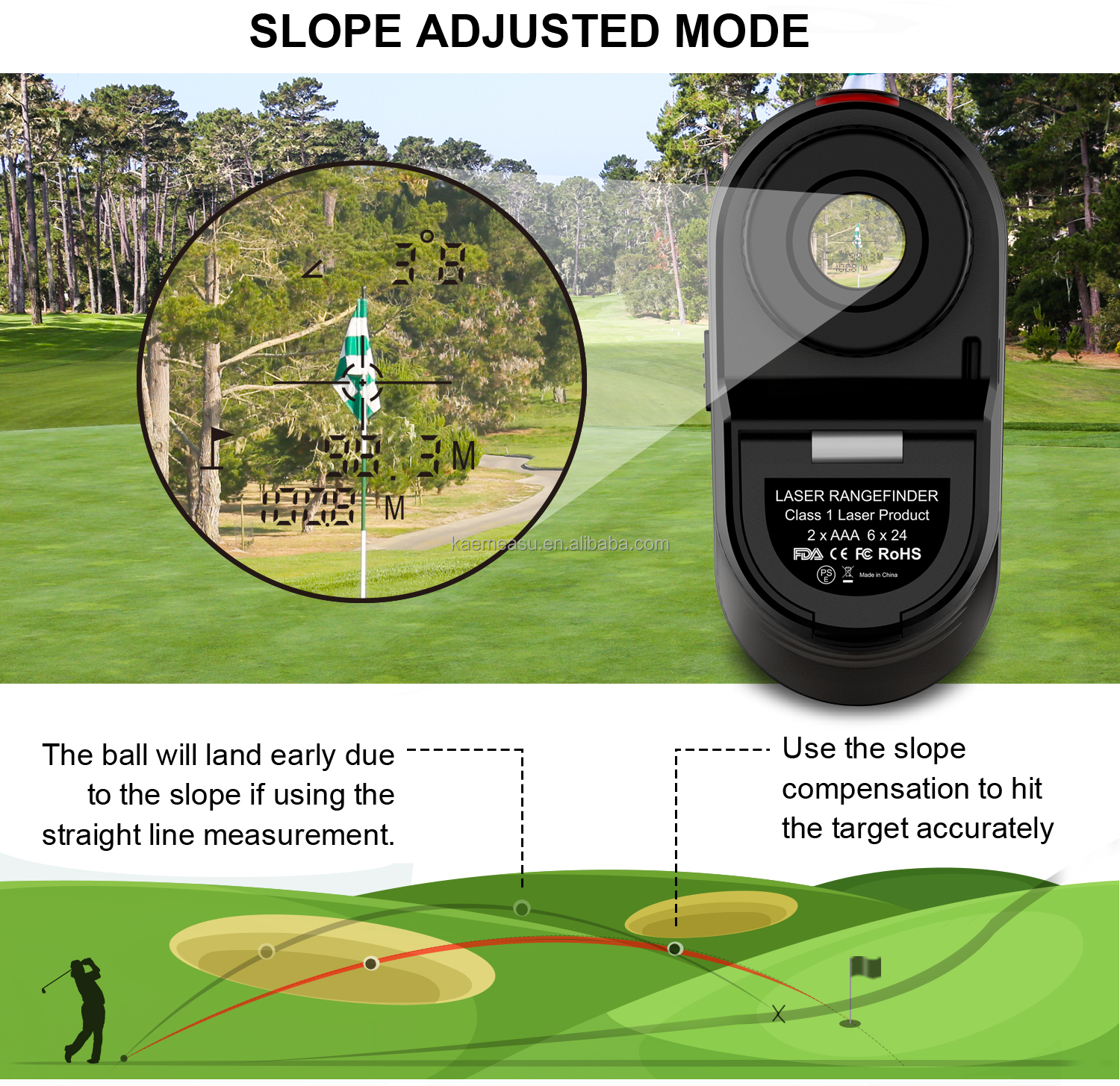 Mounted Laser rangefinder long distance meter golf rangefinder Mini Range finder telescope