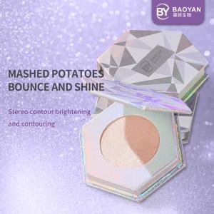 China Sunscreen Diamond Light Pressed Highlighter Powder 6 Colors for Lady Makeup factory