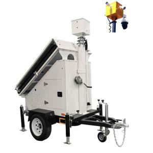 China Mobile Site Solar Security Trailer Video Surveillance with HD cameras factory
