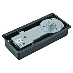 China Floor Hinge T-08, color:black, casting iron, weight capacity 95kgs, factory
