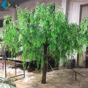China Dense Faux Weeping Willow , Green Willow Tree For Greenery Landscape factory