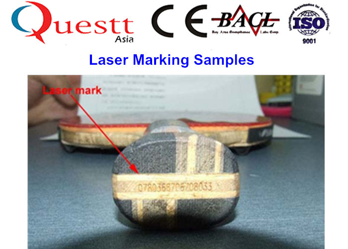 Industrial 4.0 Fiber Laser Marking Machine for Metal with Conveyor Belt , 7 m/min Speed