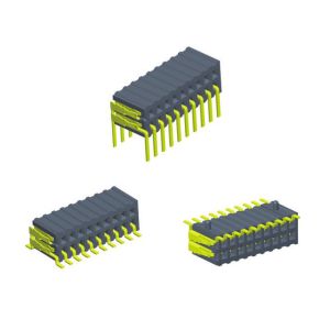 1.27 mm Dual Row Female Header Connector Side Entry Right Angle Type