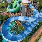 OEM ODM Aqua Water Slide Playground Fiberglass Water Slide Rainbow