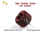 PBT Base Filter Toroidal Choke Coil 0.7mm Copper Wire Low Temperature Rise