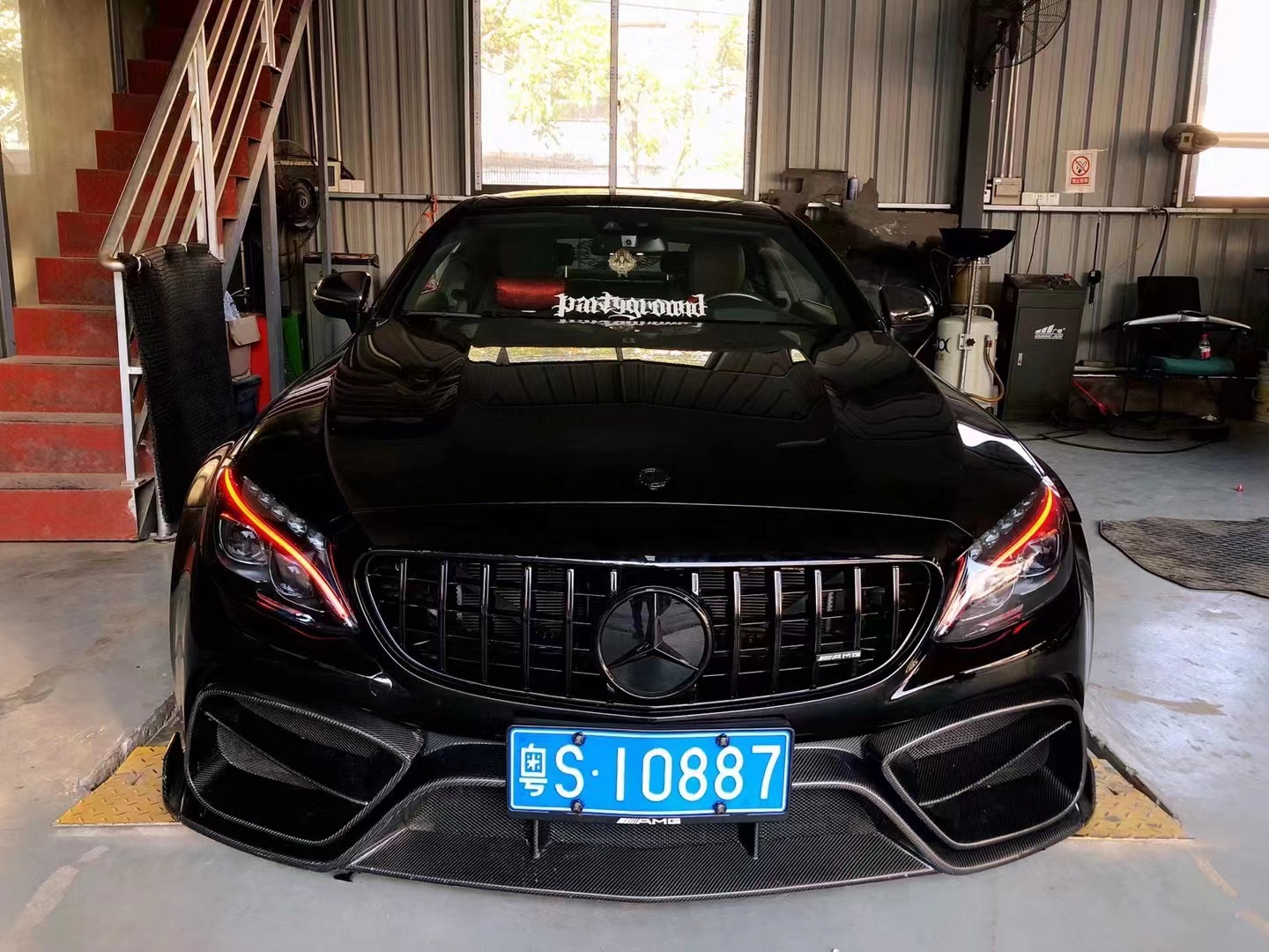 New Product for Mercedes W205 AMG C63 Coupe Body Kit C63 Coupe Upgraded IMP Style Front Bumper
