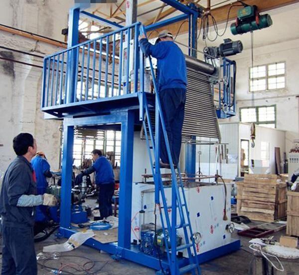 Rotate 360 Degrees pvc Extrusion Blown Film Machine , Multi Layer Pvc Film