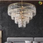 Hotel Lobby Creative Crystal Pendant Chandelier Postmodern Living Room