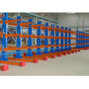 RAL 3000kgs/ Level Warehouse Storage Cantilever Rack Steel Q235