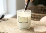 Frosted Long Stem Tealight Candle Holders Wooden Lid Elegant Feature