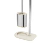 Stylish Disassembled Stainless Steel Toilet Brush And Toilet Paper Holder Set
