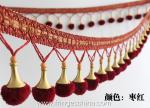 Machine producing OEM wholesale beautiful fabric drapery trimmings beaded pom