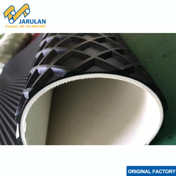 big square pattern pvc belt for wood sanding machine