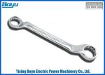Transmission Line Tool Double Ring Ratchet Wrench , Senior Alloy Steel