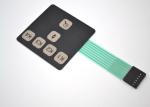 Embossed Tactile Metal Dome Membrane Switch Keyboard With Male Connector Cable