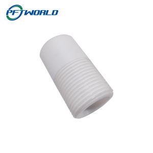Machined CNC Plastic Parts Precision PTFE Accessories White Thread