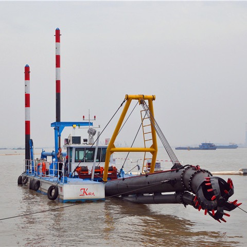 China 20 Inch 1342Kw Gold Dredge Boat 45m River Dredging Machine factory