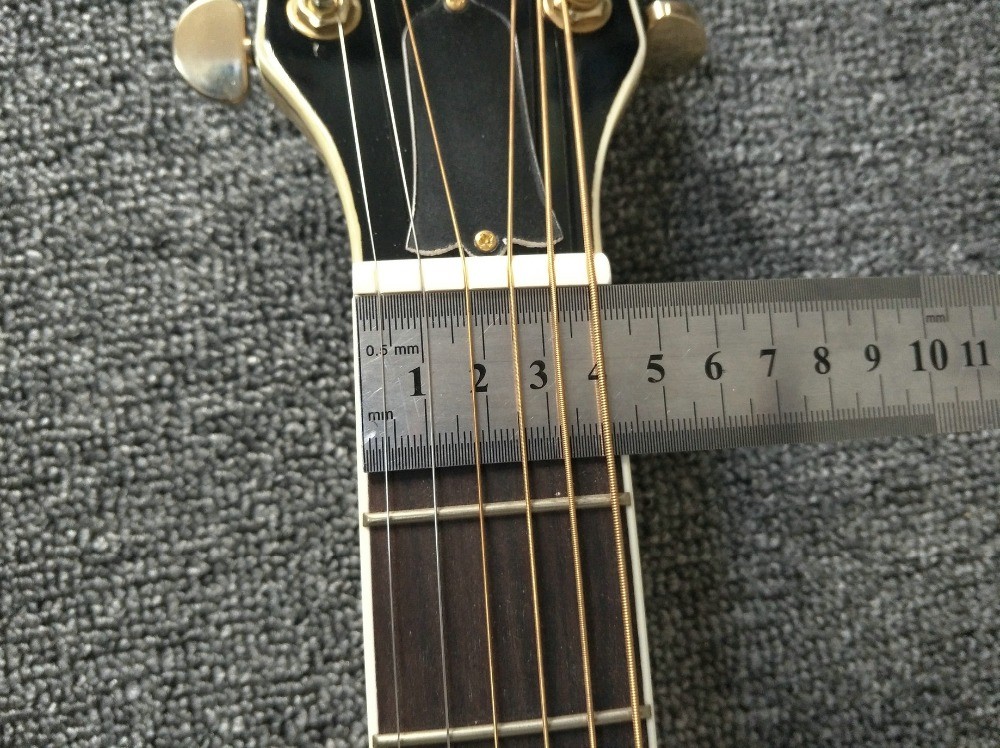 Left hand Acoustic Guitar 43 inches SJ200 Maple Acoustic Guitar Back / Side Tiger Stripes