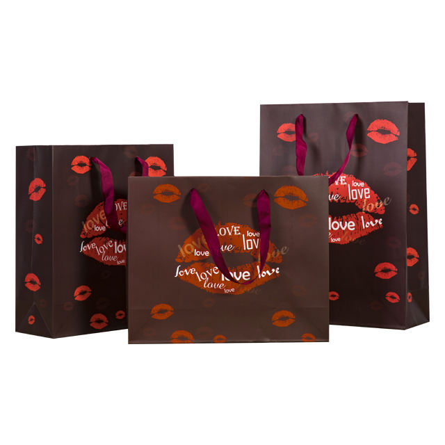 Customized Luxury Fancy Craft Gift Paper Bag with Logo Print and Gravure Printing Surface