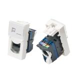 Female RJ45 Modular Jack 45*22.5 UTP CAT6 Single CAT6A Module 76571 Keystone
