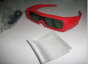 China Red Universal Active Shutter 3D TV Glasses Reaction LCD Lenses factory