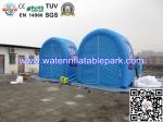 Blue Inflatable Advertidsing Tent , 2 Person Clear Inflatable Lawn Tent