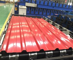 China Color steel roof panel roll forming machine roofing sheet making machine 0.3-0.8mm factory