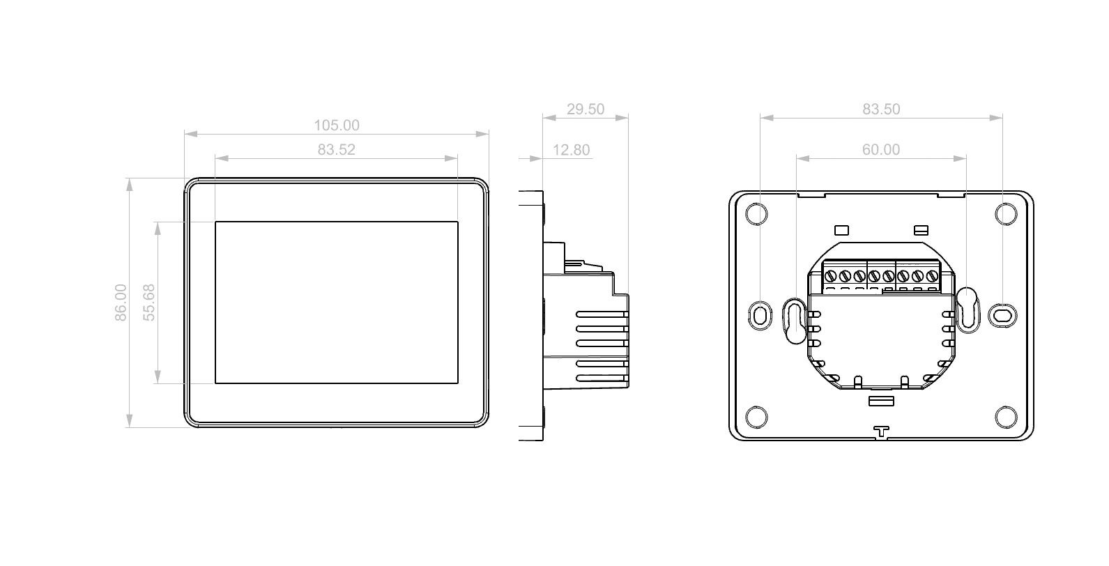 ODM SPST NO Smart WiFi Thermostats Programmable For Underfloor Heating