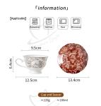 Ceramic Mugs Coffee Cups Hand Pinched Irregular Flower Milk Tea Cup Oatmeal