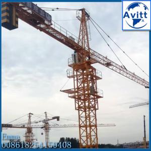 China TC5013 Hammerhead Tower Crane Inside Of Building Internal Self Climbing Type factory