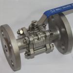 3PC SS304/CF8M Stainless Steel Ball Valve Industrial Flange End AMSE 300LB