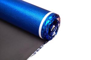 China SGS Blue Aluminum Film Eva Foam Underlay Moisture Protectionfoam Laminate Underlay 2mm factory
