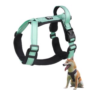 Polyester Dog Harness For Puppy Adjustable Nylon Pet Chest Back Traction Rope