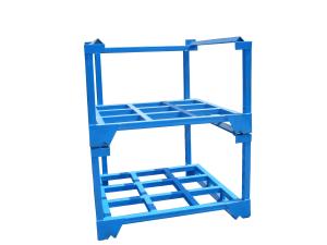 China Warehouse Storage Power Coated Steel Tyre Pallet Stacking Rack For Sale factory