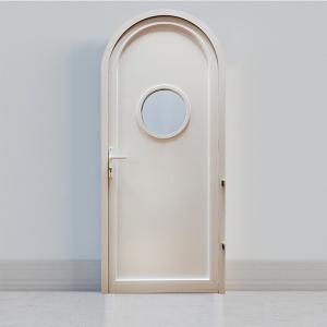 China Customized Powder Coating Aluminium Hinged Casement Doors Cambered roof factory