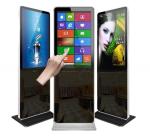 4K UHD 55" inch LCD Alone Floor standing computer touchscreen for advertising