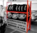 Steel Q235 Medium Duty Tire Storage Rack 2Mx0.6Mx2M Size Blue Colour 3 Levels
