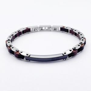 China Stainless steel fashion trend jewelry men's titanium steel bracelet factory
