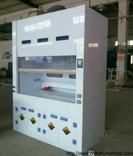 Floor Mounted Ductless Chemical Fume Hood Smart Filtration 5mm Transparent