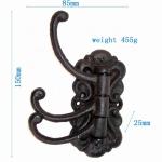 Vintage Black Iron Hooks Cast Iron Crafts For Entryway